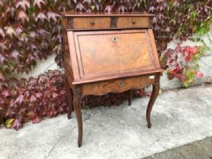 Restored Charles X Mahogany Drop-front Desk (work in progress) _car 1396